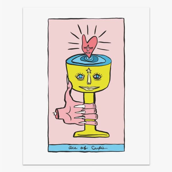 Ace of Cups Tarot Print - 8"x10" - The Glass Hall - Holly Simple