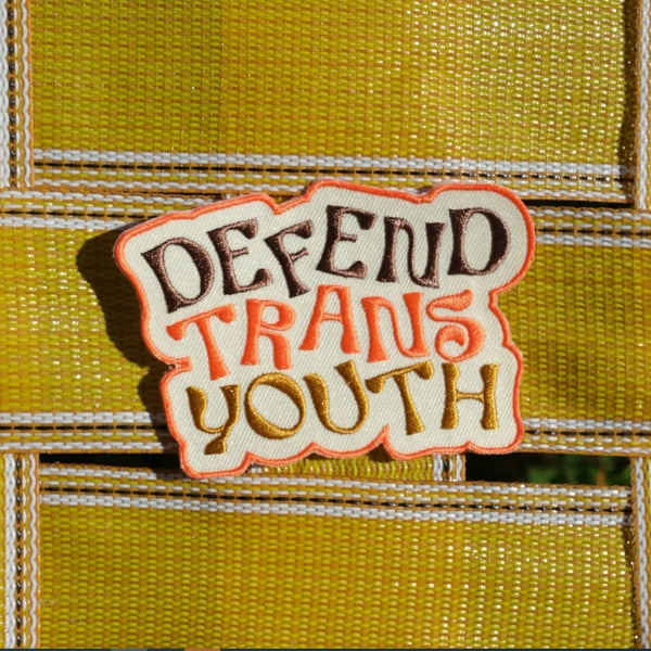 Defend Trans Youth Patch - The Glass Hall - Ash & Chess