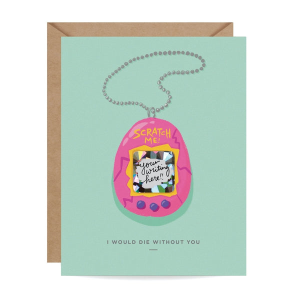 Die Without You (Make Your Own Scratch Off Card!) - The Glass Hall - Inklings Paperie