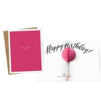 Happy Birthday Balloon Pop-up Card - The Glass Hall - Inklings Paperie