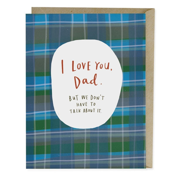 Love You Dad Card - The Glass Hall - Em & Friends