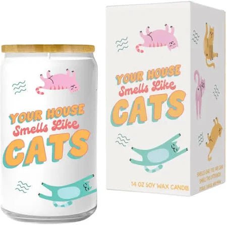 Your House Smells Like Cats Candle - The Glass Hall - Fun Club