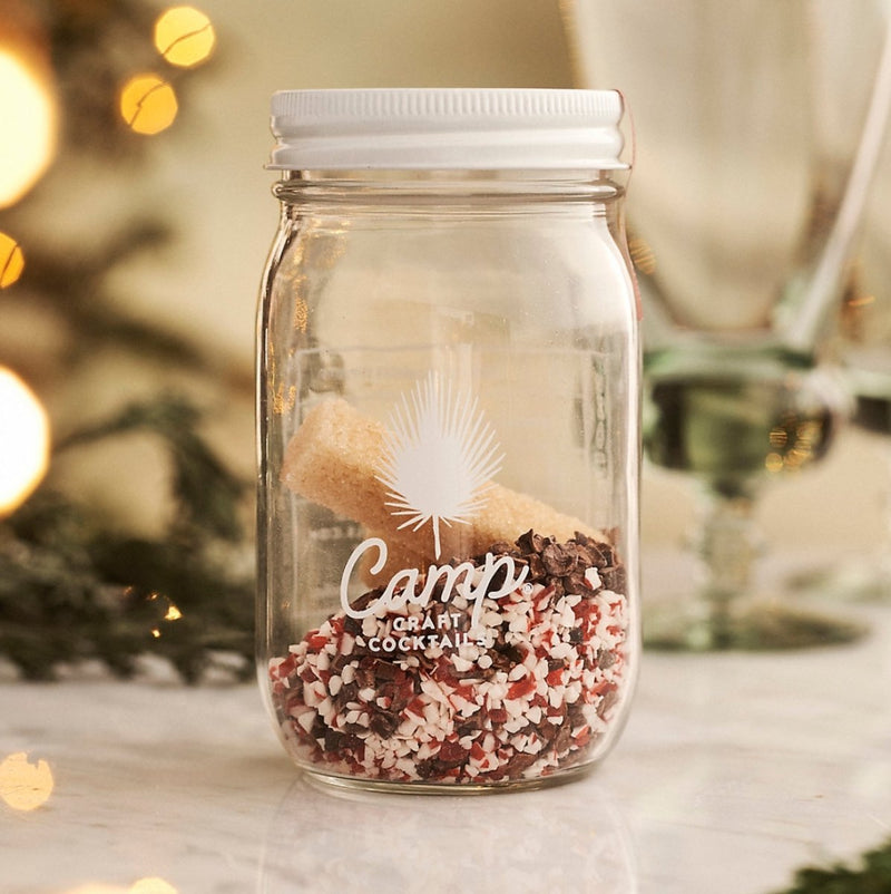 16oz Peppermint Bark Martini - The Glass Hall - Camp Craft Cocktail
