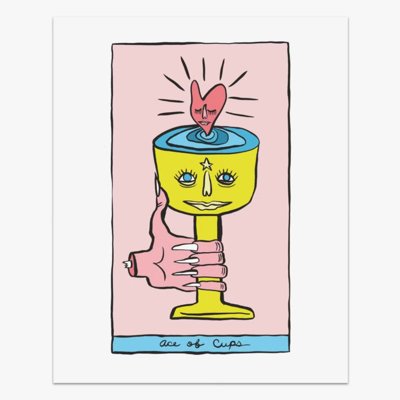Ace of Cups Tarot Print - 8"x10" - The Glass Hall - Holly Simple