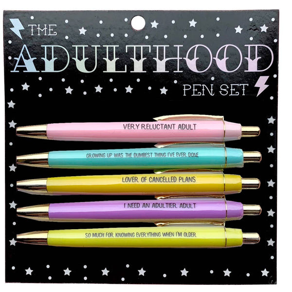 Adulthood Pen Set - The Glass Hall - Fun Club
