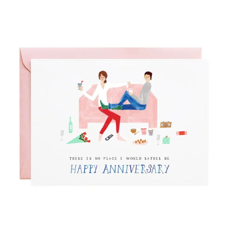 Anniversary from the Couch Card - The Glass Hall - Mr. Boddington's Studio