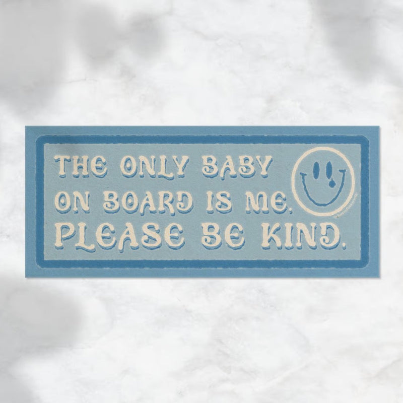 Baby on Board Sticker - The Glass Hall - Cluster Funk Studio