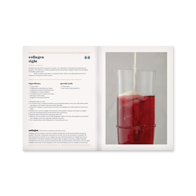 Beauty Water Recipe Book - The Glass Hall - W&P