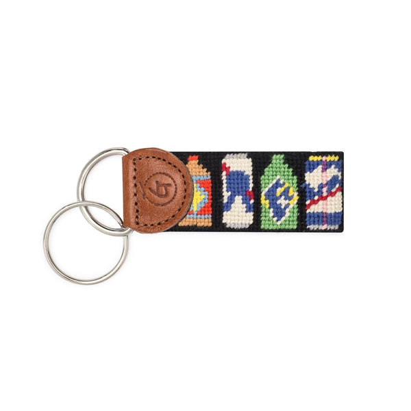 Beer Needlepoint Keychain - The Glass Hall - Good Threads