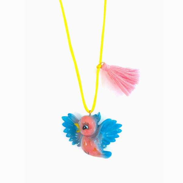 Birdie the Bird Kitschey Necklace - The Glass Hall - Gunner & Lux