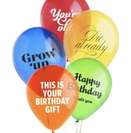Birthday Jerk Balloons - The Glass Hall - Boldfaced Goods