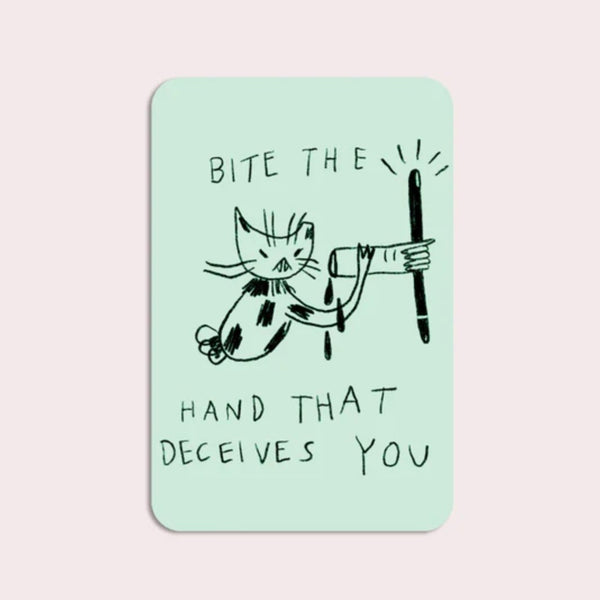 Bite the Hand that Deceives You Sticker - The Glass Hall - Stay Home Club