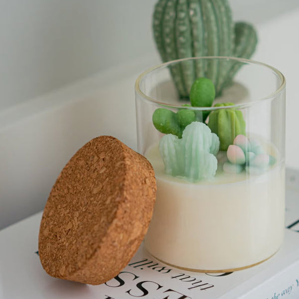Bunny Ear Cactus Candle| | Soy Blend Candle - The Glass Hall - ZoetStudio