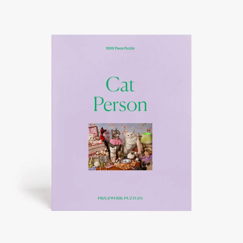 Cat Person 1000 Piece Puzzle - The Glass Hall - Piecework Puzzles