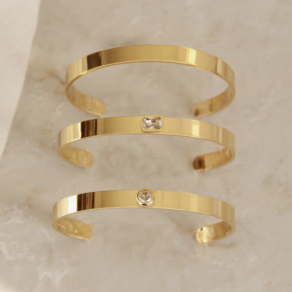 Cuff Bracelet (Choose Your Tone & Style) - The Glass Hall - MAIVE
