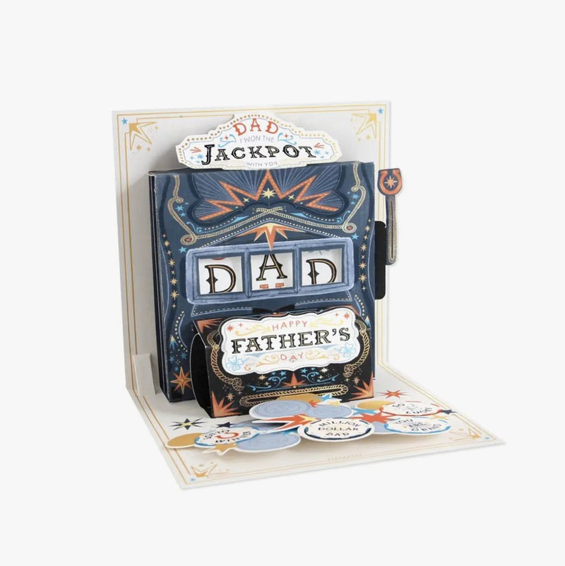 Dad Jackpot Pop Up Card - The Glass Hall - UWP Luxe