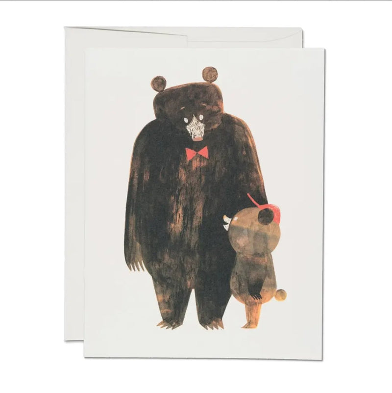 Daddy Bear Card - The Glass Hall - Red Cap Cards
