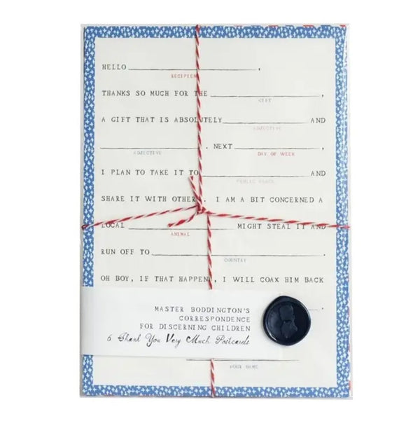 Fill in the Blank Postcard - Set of 6 - The Glass Hall - Mr. Boddington's Studio