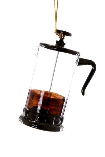 French Press Ornament - The Glass Hall - Cody Foster & Co.