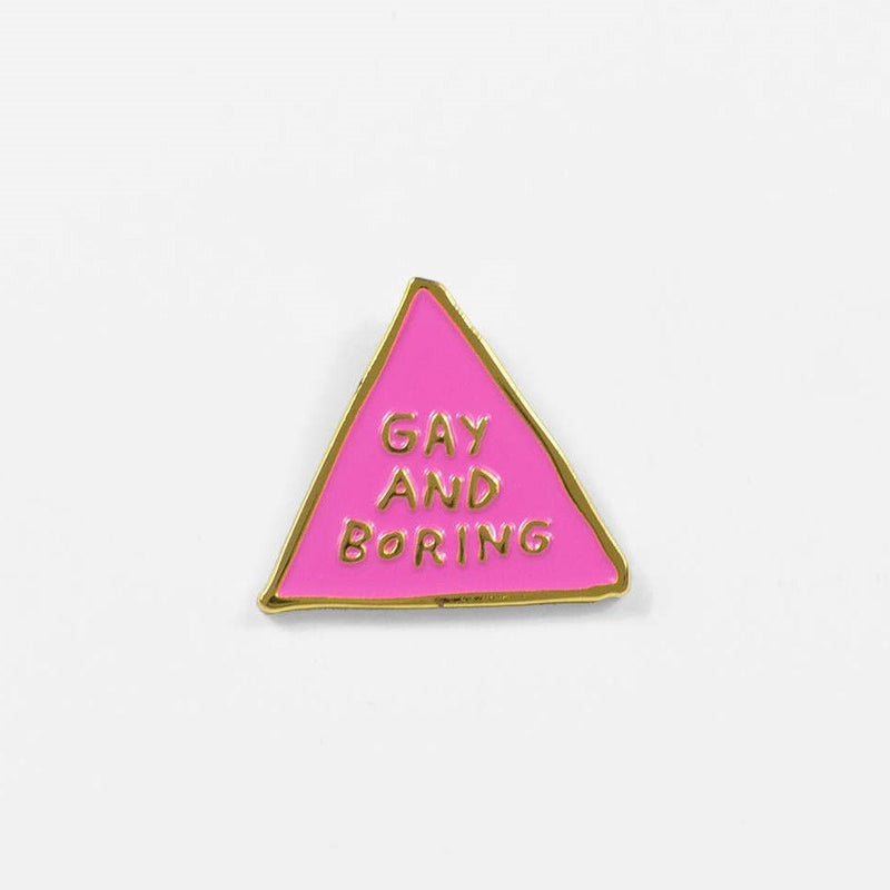 Gay and Boring Pin - The Glass Hall - Adam J. Kurtz
