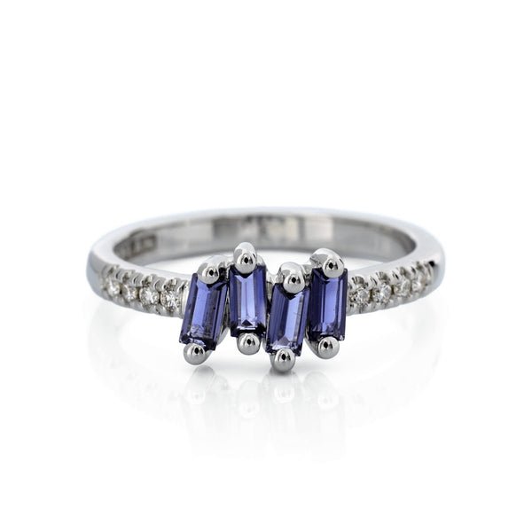 Gracie Ring with Iolite - The Glass Hall - Suzanne Kalan