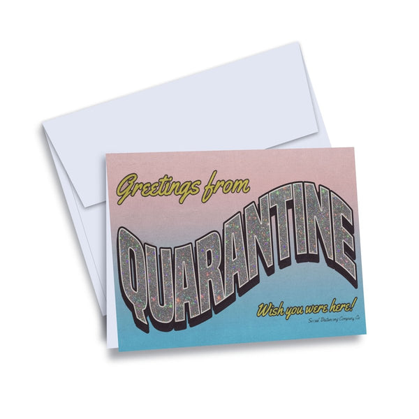 Greetings from Quarantine Card - The Glass Hall - Kaleidadope