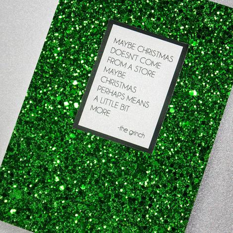 Grinch Glitter Card - The Glass Hall - Five Dollar Shake