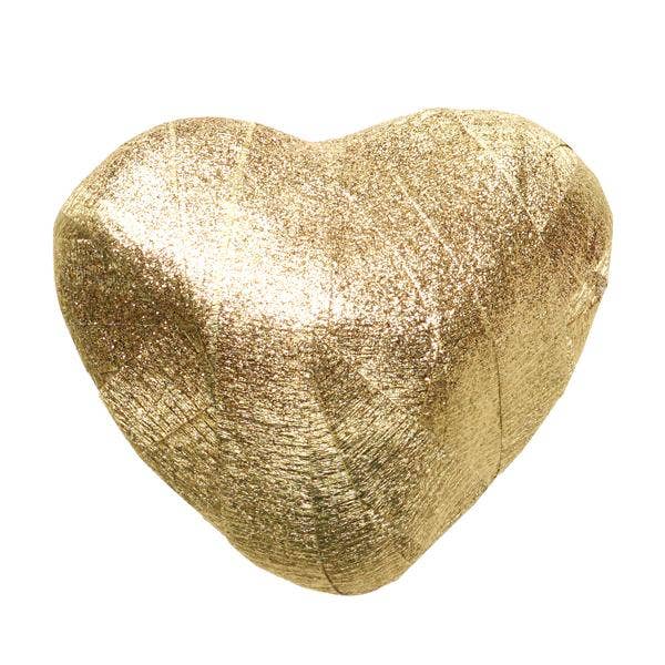 Handmade Gold Heart Surprise Ball - The Glass Hall - TOPS Malibu