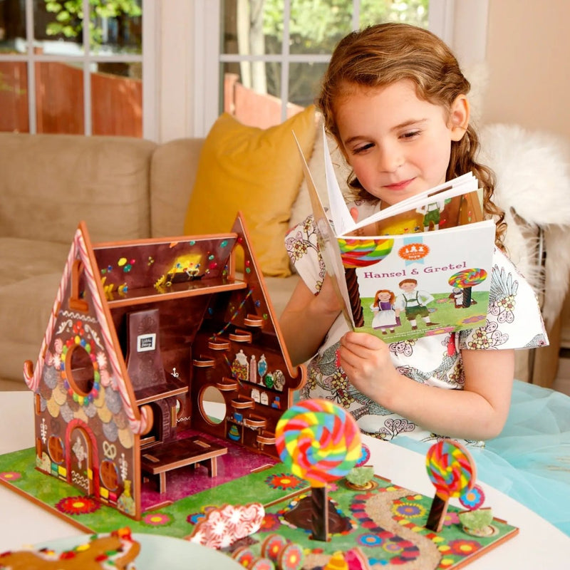 Hansel & Gretel Book & Playset - The Glass Hall - Storytime Toys