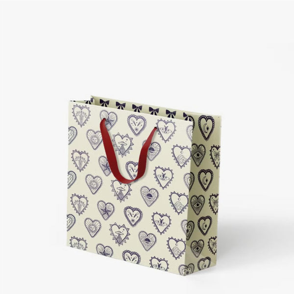 Heart Charms Small Gift Bag - The Glass Hall - Adelfi