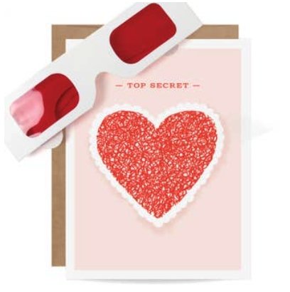Heart Decoder Card - The Glass Hall - Inklings Paperie