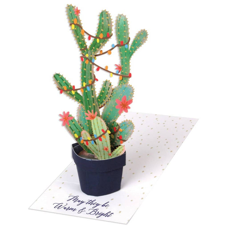 Holiday Cactus Pop Up Card - The Glass Hall - UWP Luxe