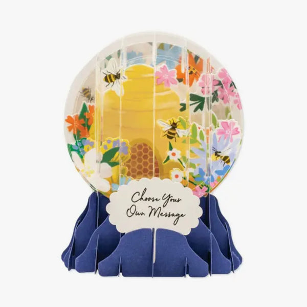 Honeybees Globe Pop Up Card - The Glass Hall - UWP Luxe