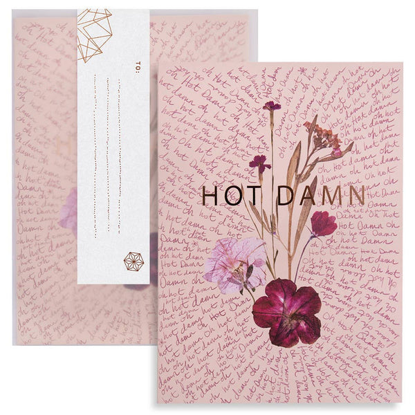 Hot Damn Card - The Glass Hall - Papaya!