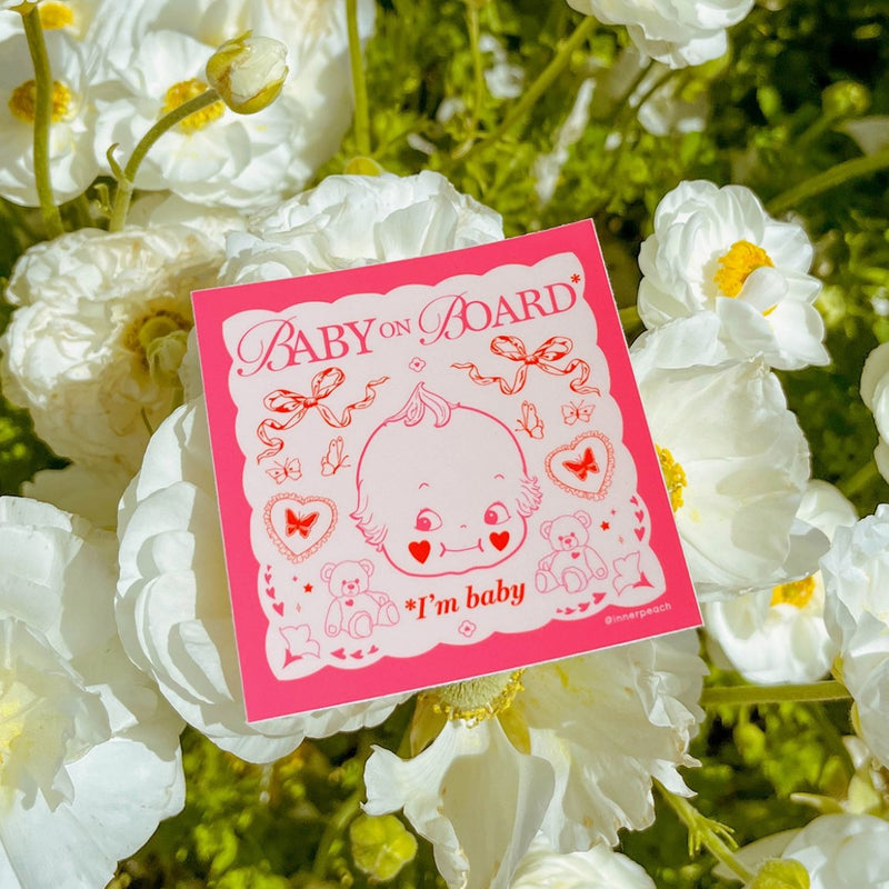 I'm Baby Sticker - The Glass Hall - Inner Peach Design