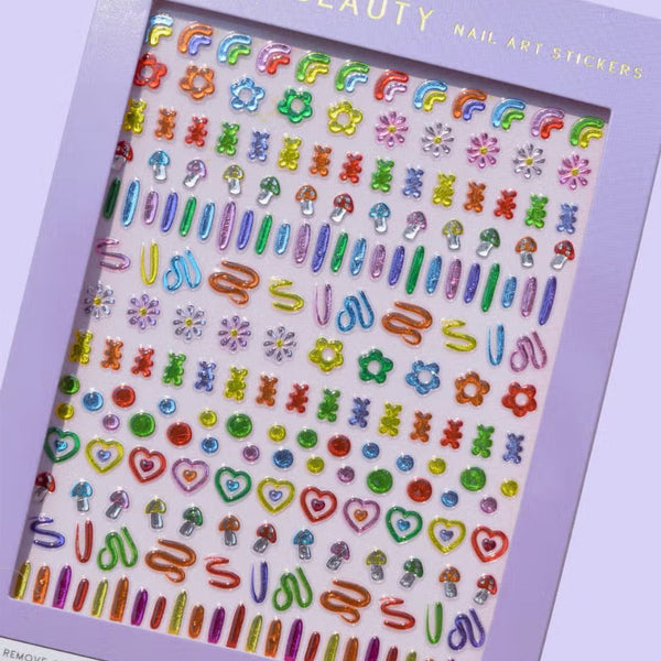 Jelly Nail Art Stickers - The Glass Hall - Deco Beauty