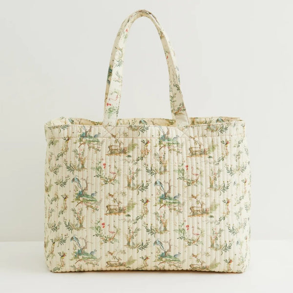 Jouy Quilted Tote - The Glass Hall - Fable England