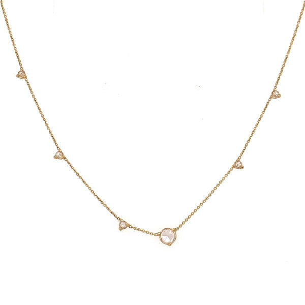 Linear Chain Rose Cut Necklace - The Glass Hall - Wwake
