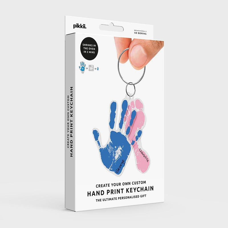 Make Your Own Paw Print / Hand Print Keychain - The Glass Hall - Pikkii