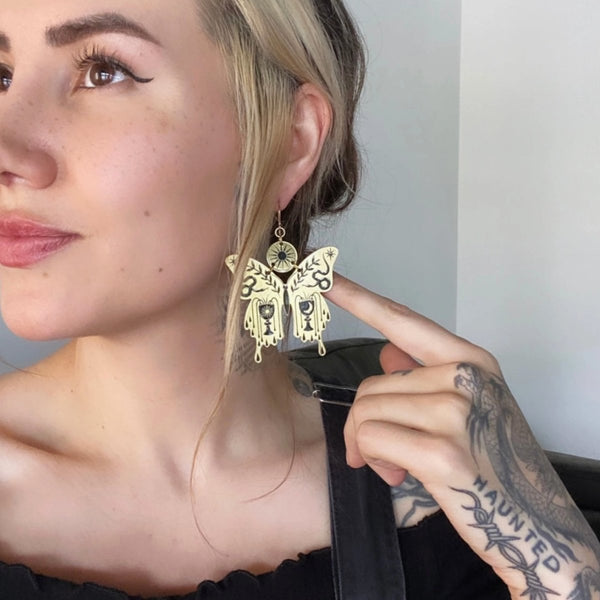 Mariposa Earrings - The Glass Hall - While Oden Sleeps