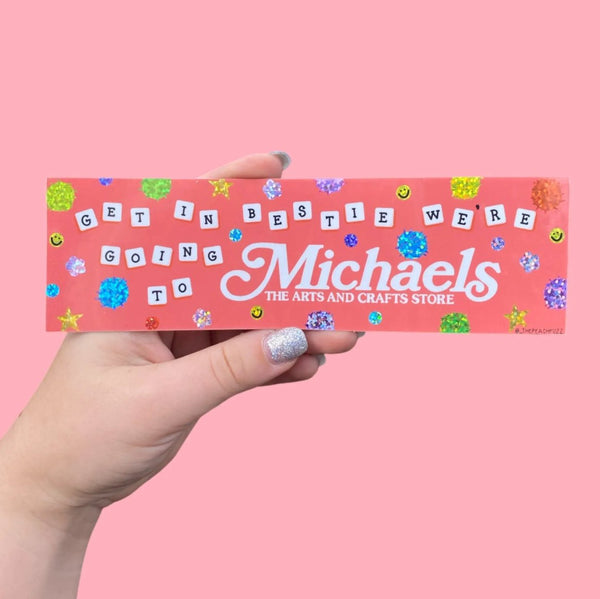 Michaels Run Bumper Sticker - The Glass Hall - The Peach Fuzz