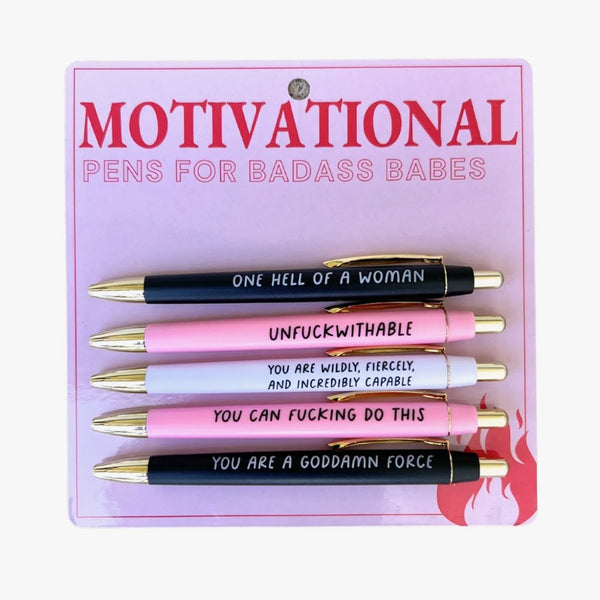 Motivational Pen Set for Badass Babes – The Glass Hall