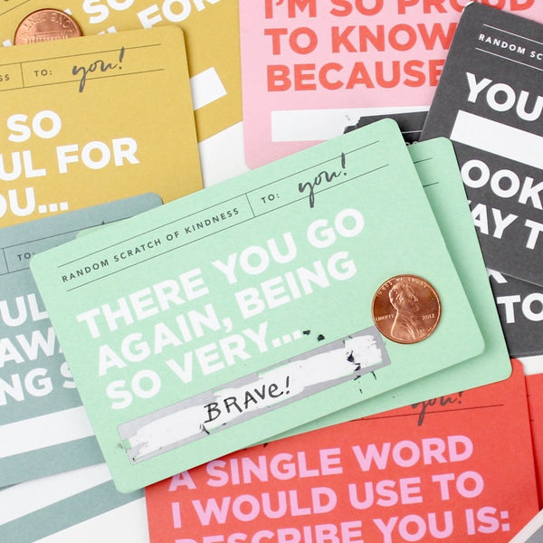 Motivational Scratch Off Card Sets (Create Your Own Messages) - The Glass Hall - Inklings Paperie