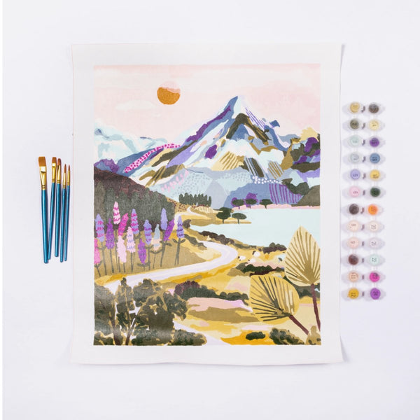 Mt. Cook by Hebe Studio Paint by Numbers Delux - The Glass Hall - Paint Anywhere