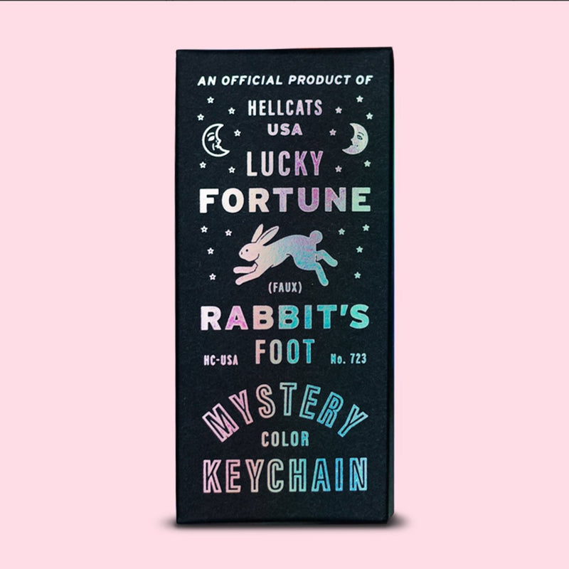 Mystery Rabbit (Faux) Foot Keychain - The Glass Hall - Hellcats USA