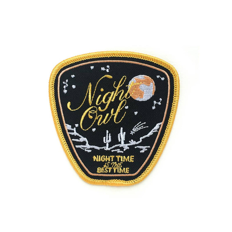 Night Owl Embroidered Patch - The Glass Hall - Antiquaria