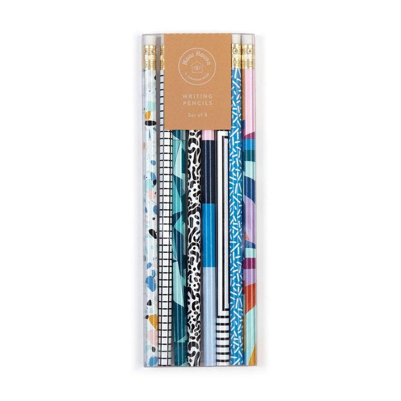 Now House by Jonathan Adler Assorted Writing Pencils (Set of 8) - The Glass Hall - Galison