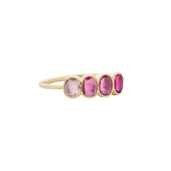 Ombre Tourmaline Oval Ring - The Glass Hall - Celine Daoust
