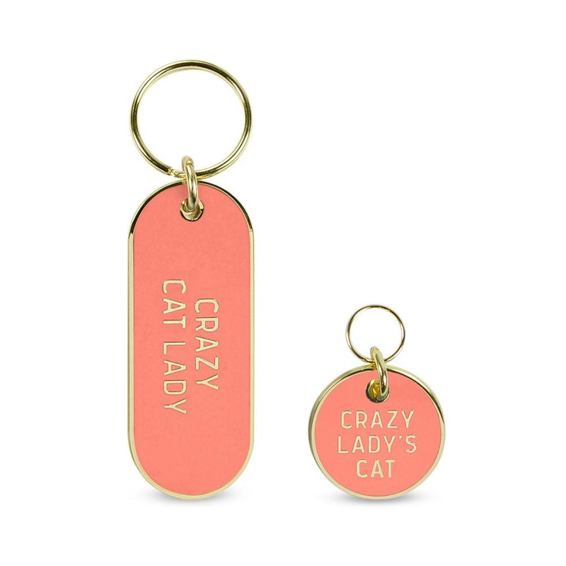 Pet Tag & Matching Owner Keychain (Choose Cat or Dog) - The Glass Hall - Fred