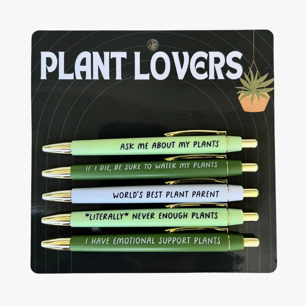 Plant Lovers Pen Set - The Glass Hall - Fun Club